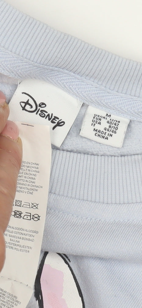 Disney Women's Blue Stitch Sweatshirt, Size 12, Pullover
