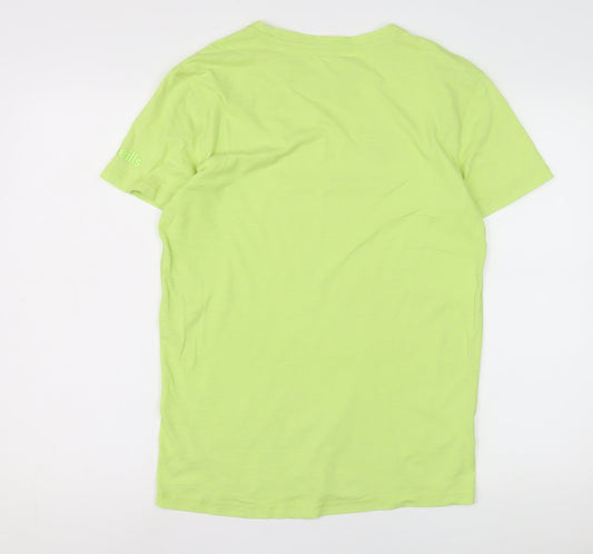 O'Neills Men's Green Crew Neck T-Shirt, Size Small