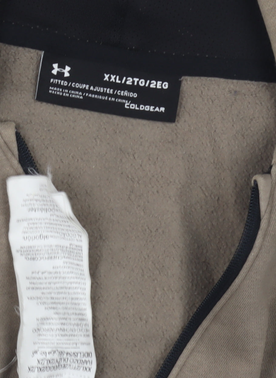 Under Armour Men's Brown Full Zip Hoodie 2XL