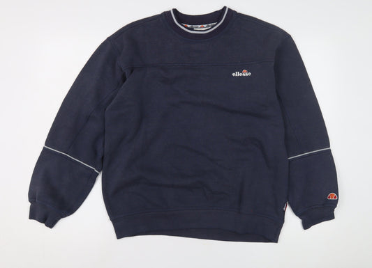 Ellesse Men's Blue Pullover Sweatshirt, Medium