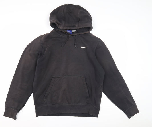 Mens UK M Regular Nike Black Pullover Hoodie