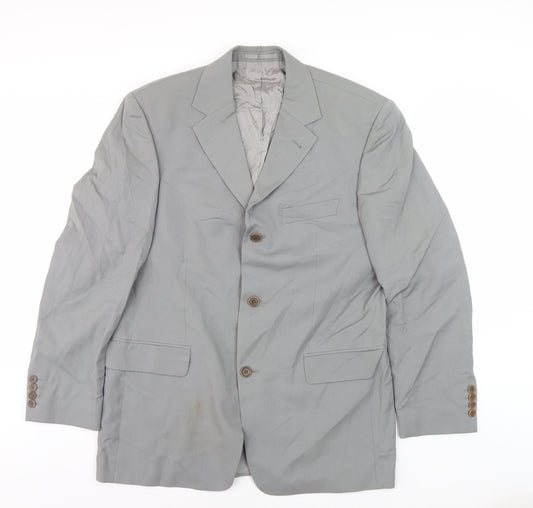 Hugo Boss Men's Grey Blazer, Size 42, Business Wear