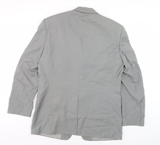Hugo Boss Men's Grey Blazer, Size 42, Business Wear