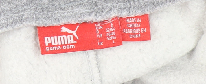 Puma Men's Grey Jogger Trousers, Size L - Sportswear