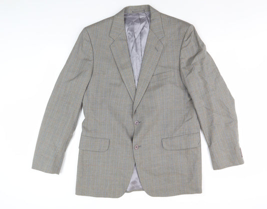 Magee Men’s Grey Wool Blazer, Size 40R, Formal Attire