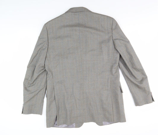 Magee Men’s Grey Wool Blazer, Size 40R, Formal Attire