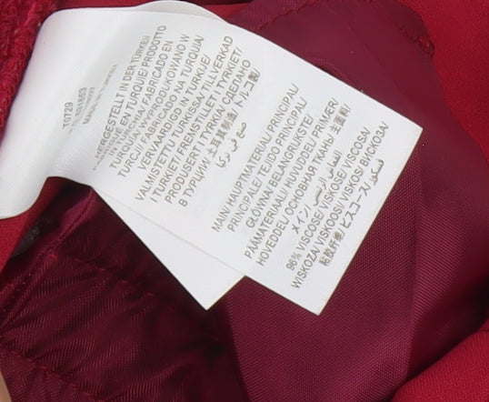 Boden Women's Red Pleated Trousers UK 10