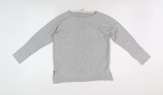 White Stuff Women's Grey Pullover, Size 10, Boat Neck