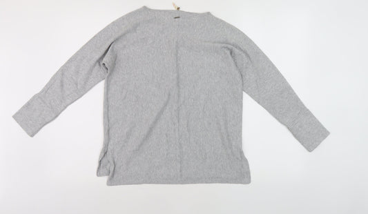 White Stuff Women's Grey Pullover, Size 10, Boat Neck