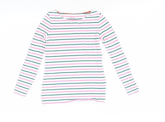Womens UK Size 8 Boden Multicoloured 100% Cotton T-Shirt