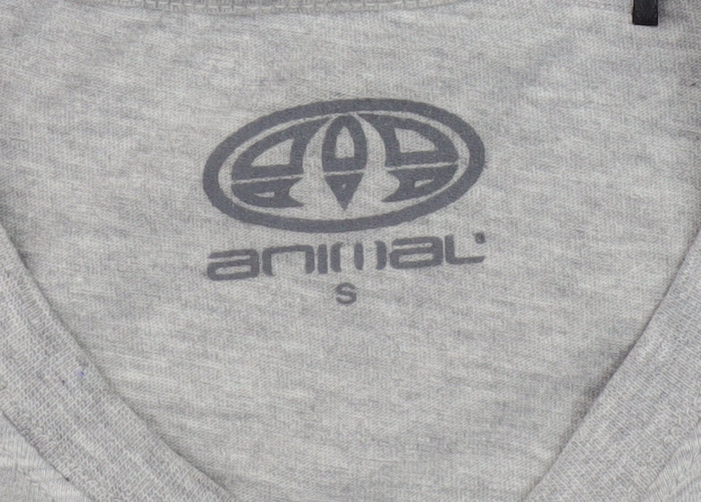 Animal Grey Men's S T-Shirt, Cotton Crew Neck