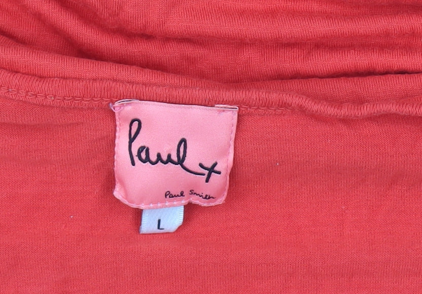 Paul Smith Women's Red Long Sleeve T-Shirt L
