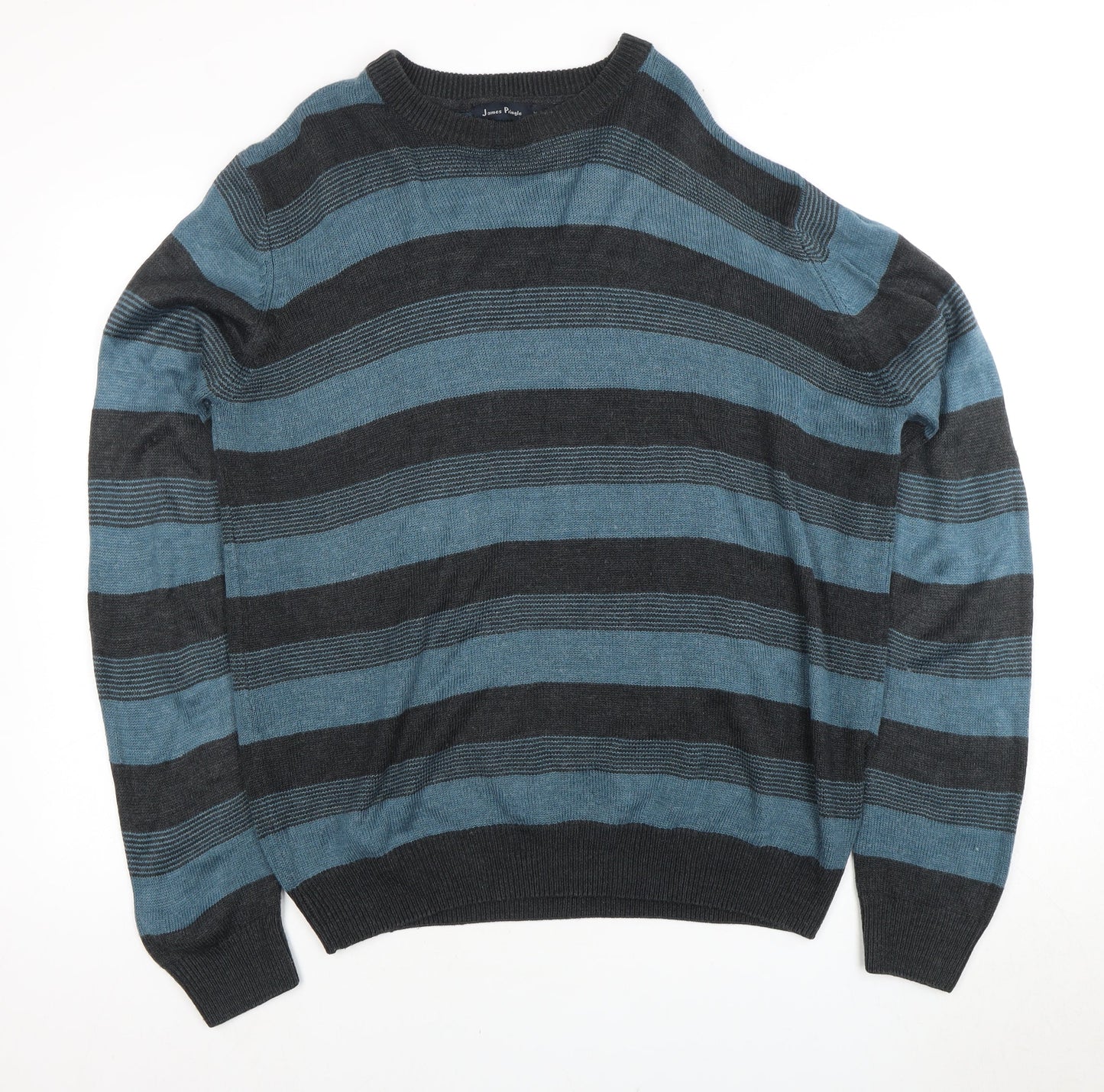 James Pringle Men’s XL Striped Pullover Jumper