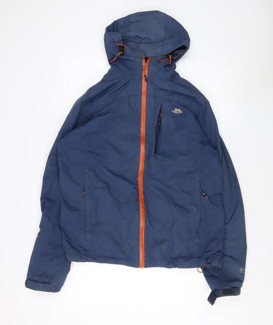 Trespass Men's Blue Waterproof Puffer Jacket M