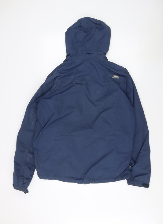Trespass Men's Blue Waterproof Puffer Jacket M