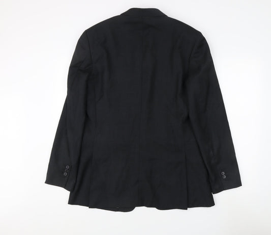 Charles Tyrwhitt Men's Black Slim Fit Blazer 40L