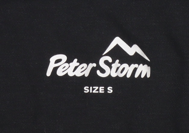Peter Storm Unisex Black Sweatshirt Size S for Outdoors