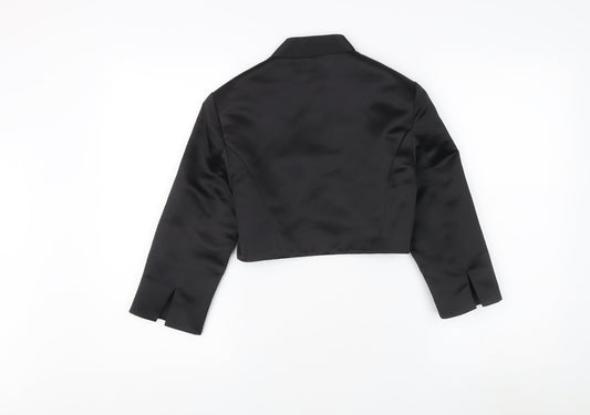 Début Women's Black Cropped Jacket Size 6