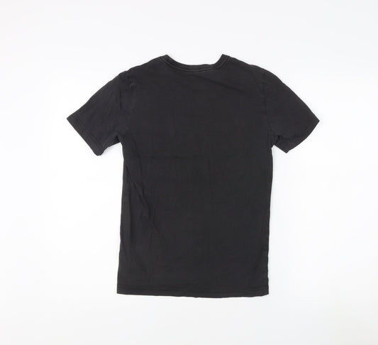 Adidas Unisex Black Crew Neck T-Shirt Size 12