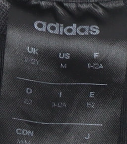 Adidas Unisex Black Crew Neck T-Shirt Size 12
