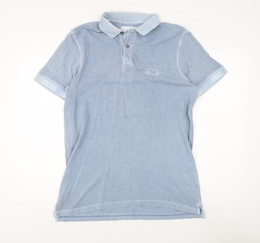 Weird Fish Men's Blue Polo - Small, Casual Cotton