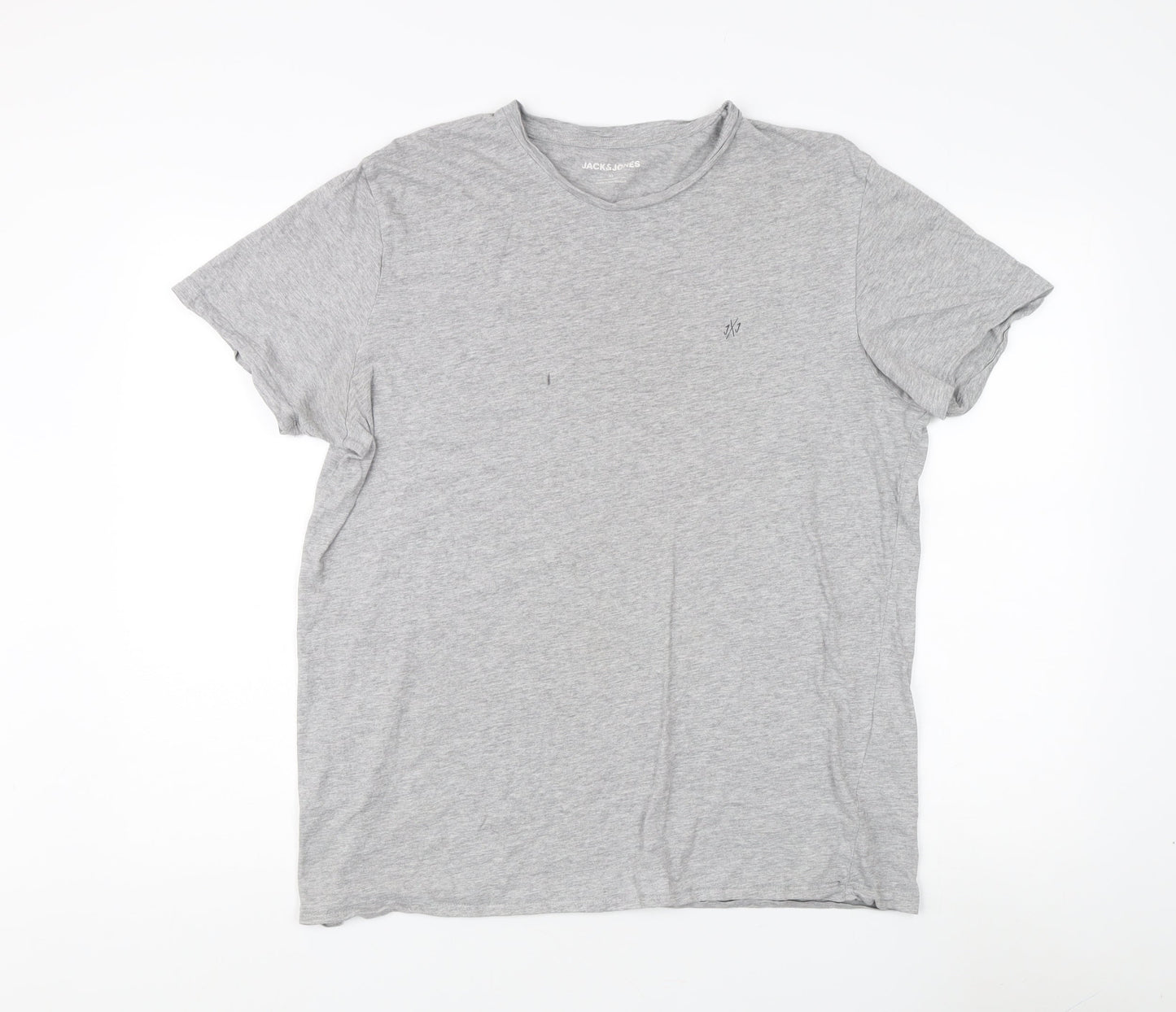 Jack & Jones Men’s Grey XL Crew Neck T-Shirt