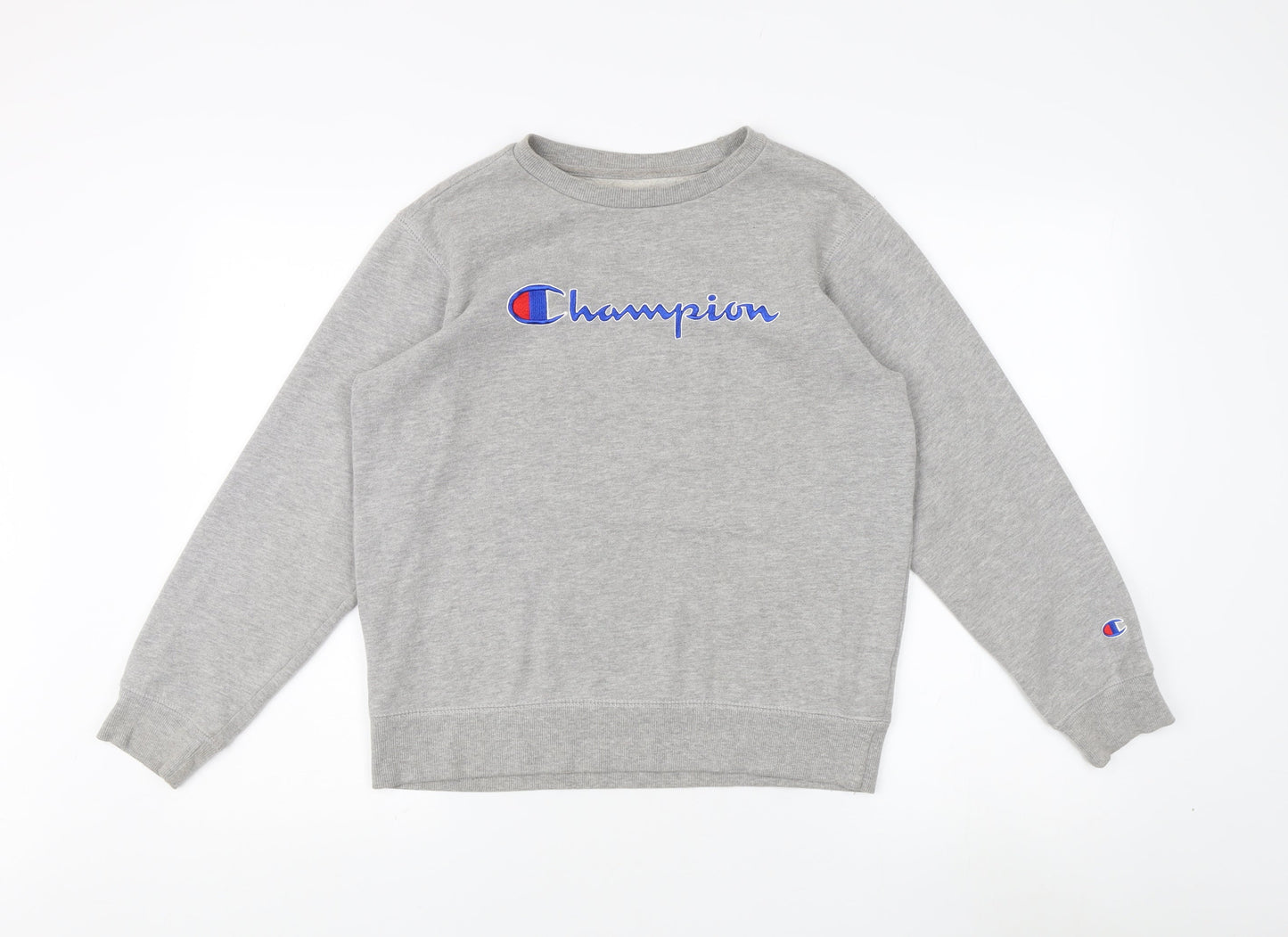 Champion Grey Large Pullover Sweatshirt for Unisex