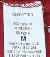Champion Women's Red T-Shirt, Medium, V-Neck Casual