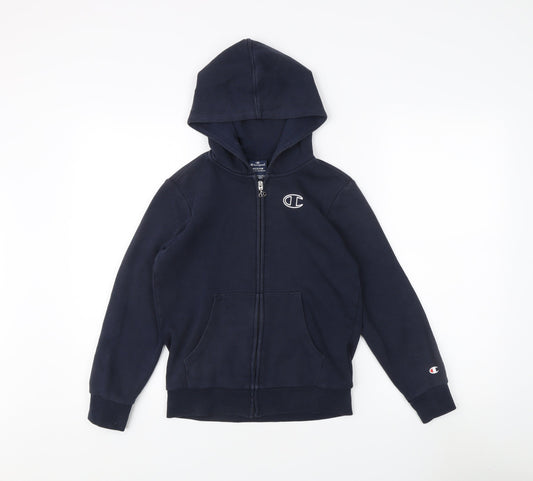 Teens UK M Regular Champion Blue Full Zip Hoodie