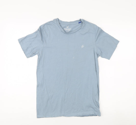 Jack & Jones Boys Blue T-Shirt, 14 Years, Casual, Logo Accent
