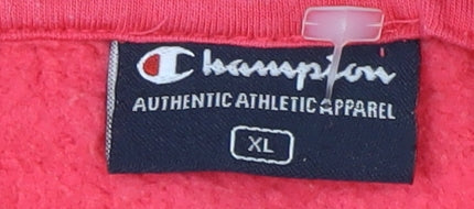 Champion Unisex Red Full Zip Hoodie XL Casual