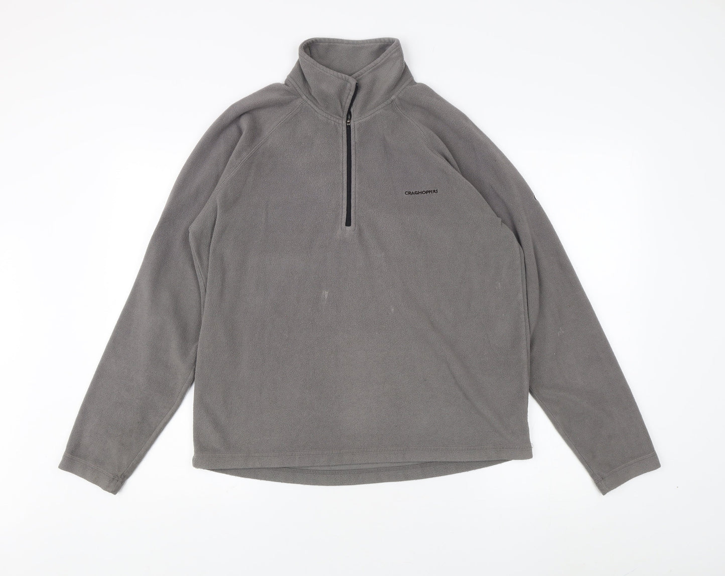 Craghoppers Men's Grey 1/4 Zip Fleece Sweatshirt S
