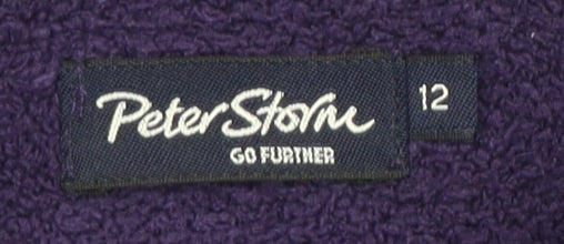 Peter Storm Women's Purple Full Zip Hoodie Size 12