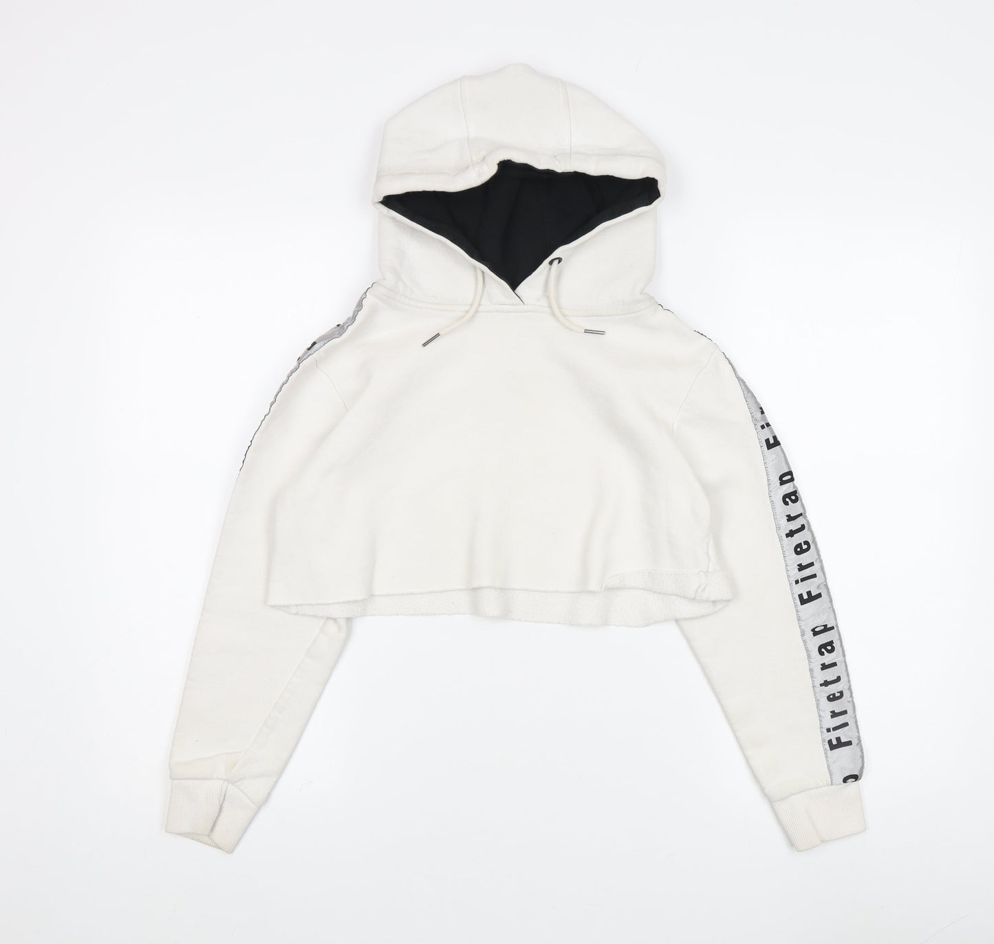 Firetrap Women's White Pullover Hoodie - Size 8