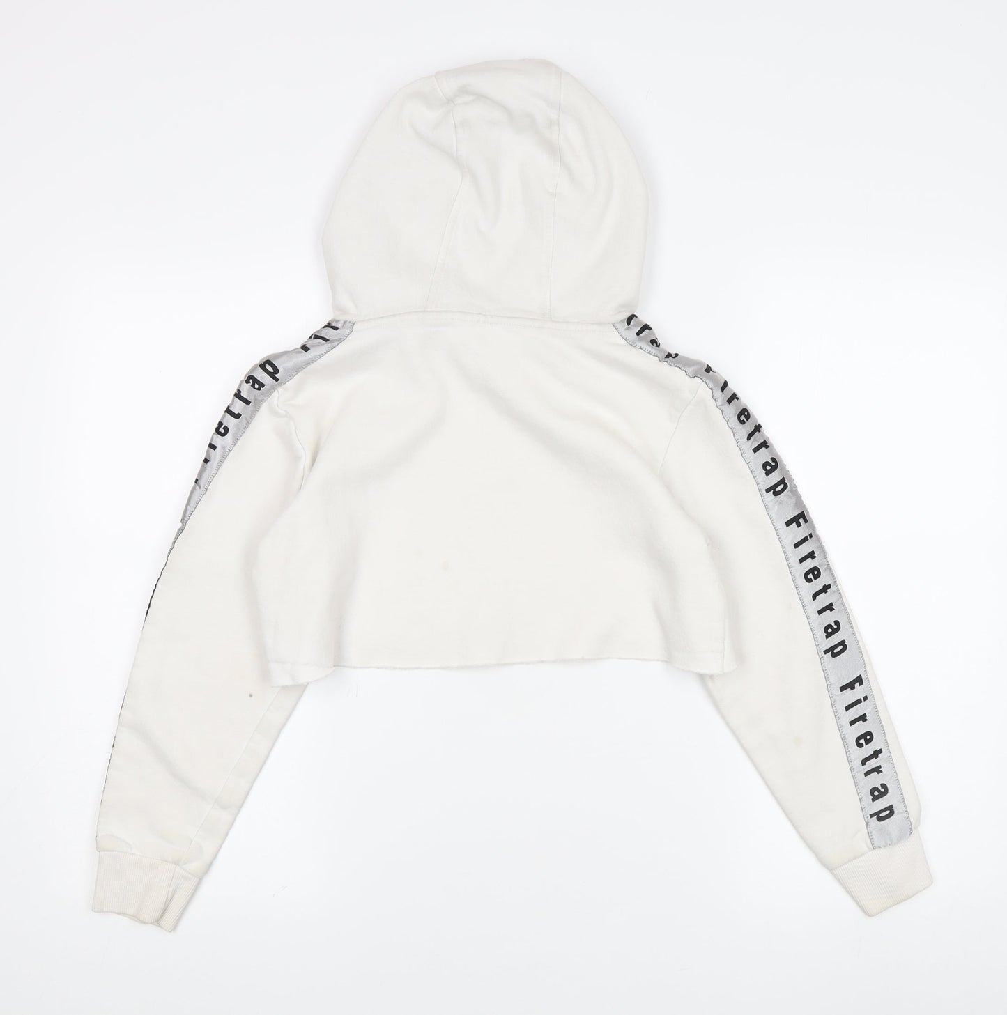 Firetrap Women's White Pullover Hoodie - Size 8