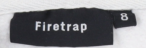 Firetrap Women's White Pullover Hoodie - Size 8