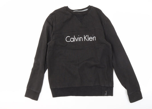 Calvin Klein Men's Black Sweatshirt M Logo