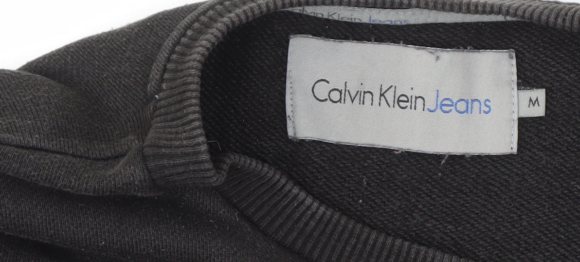 Calvin Klein Men's Black Sweatshirt M Logo