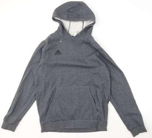 Adidas Men's Grey Hoodie L Pullover Sports