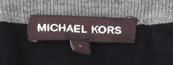 Michael Kors Men's Grey Check Cardigan