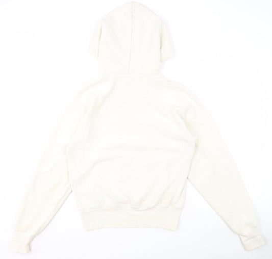 Champion Men's XS White Pullover Hoodie with Logo