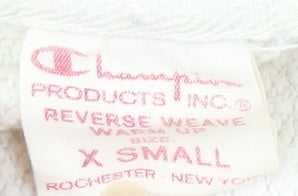 Champion Men's XS White Pullover Hoodie with Logo