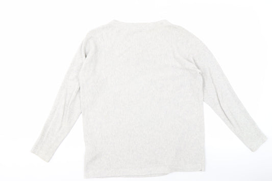 White Stuff Women's Ivory Crew Neck Jumper Long Sleeve