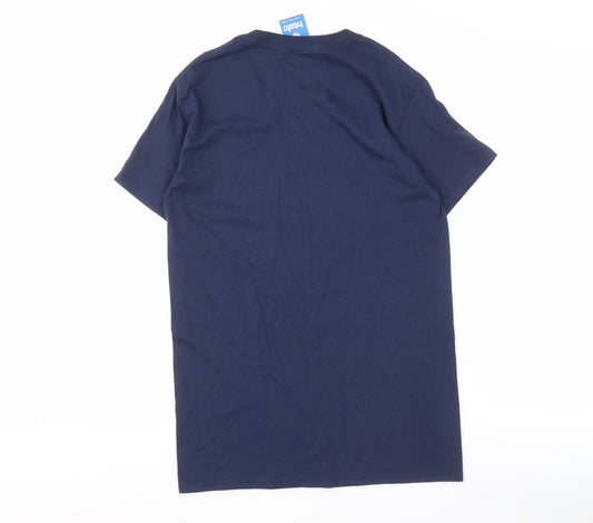 Premier League Men's Blue XL Sports Graphic Print T-Shirt