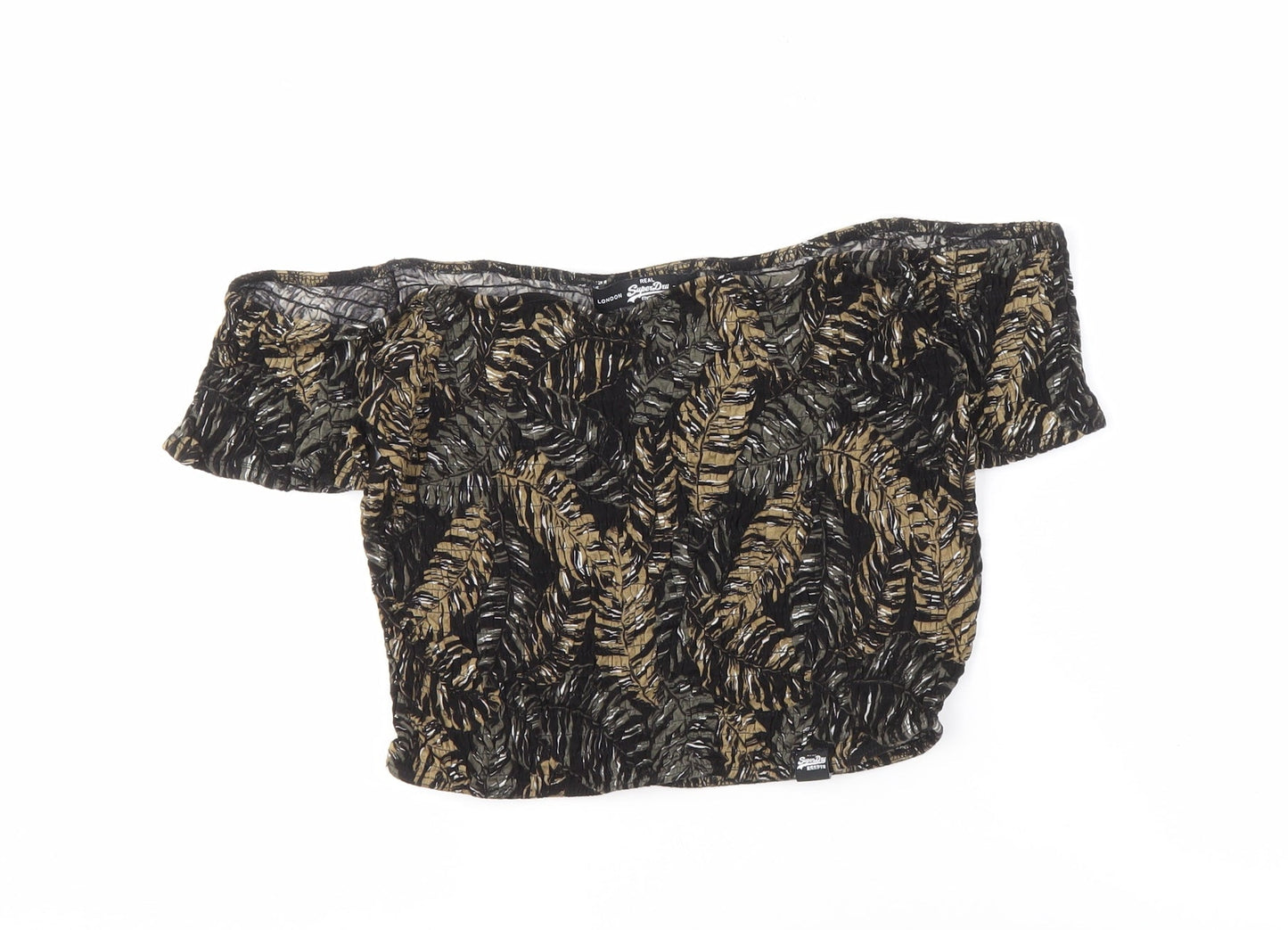 Superdry Women's Multicoloured Off Shoulder Blouse L