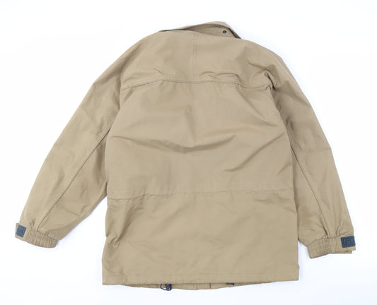 Trespass Men's Beige Waterproof Rain Coat Jacket S