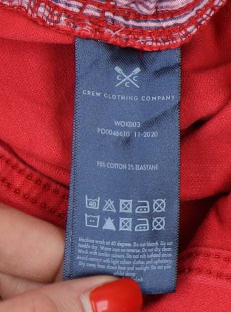 Crew Clothing Red Cropped Women's Jeans, Size 16