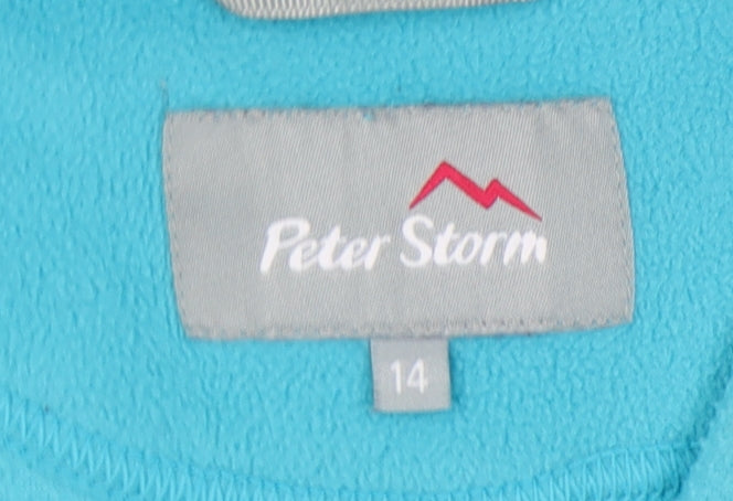 Peter Storm Women's Blue Fleece Sweatshirt Size 14