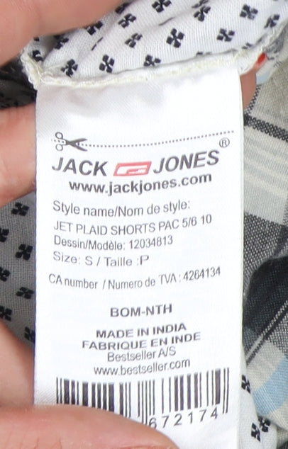 Jack & Jones Men's Multicoloured Plaid Chino Shorts S