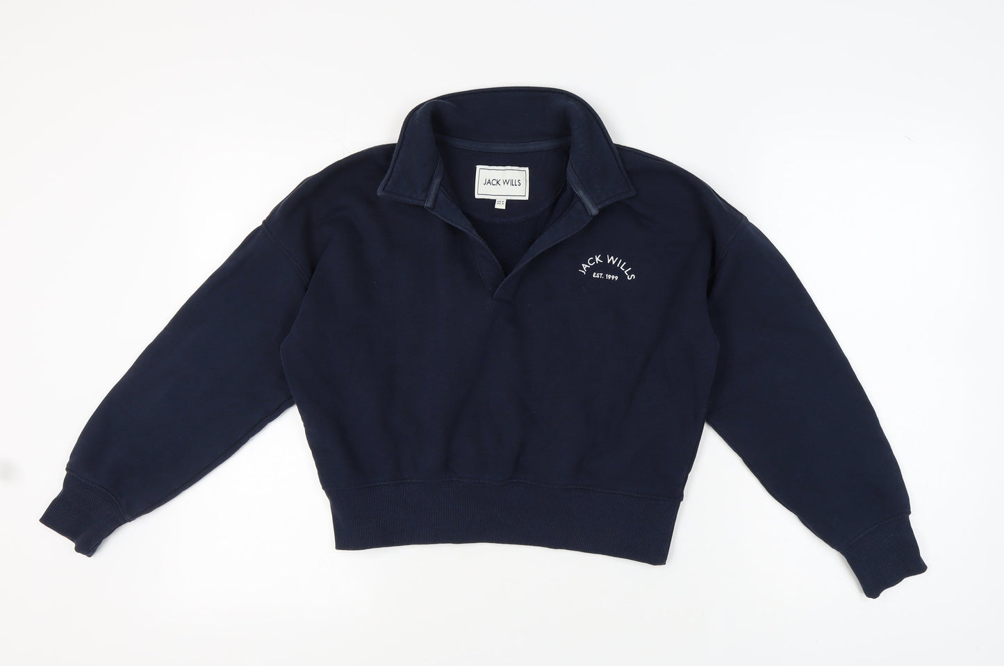 Jack Wills Navy Women's Sweatshirt UK 8 Classic Style
